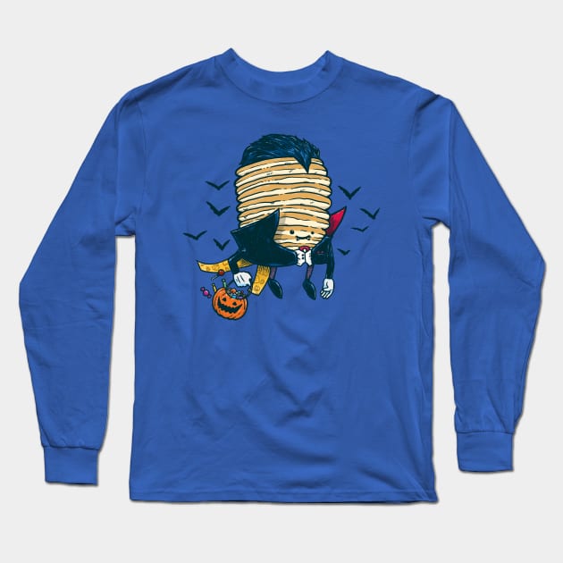 Spooky Pancake Long Sleeve T-Shirt by nickv47